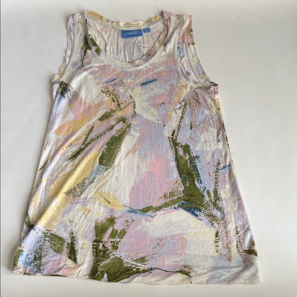 Simply Vera Vera Wang Woman’s Pastel Abstract Top Size Small